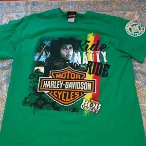 Bob Marley/ Harley Davidson T-shirt